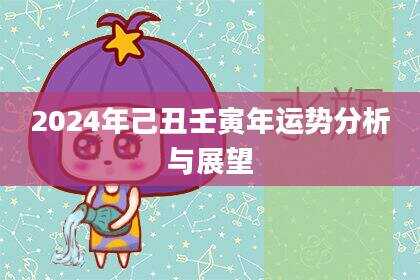 2024年己丑壬寅年运势分析与展望