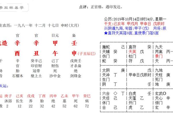 辛丑戊戌丙申己亥命理解析：命运与性格的奇妙关联