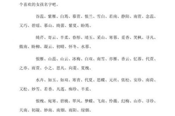 探寻命理：如何选择能孕育多位优秀女孩的名字