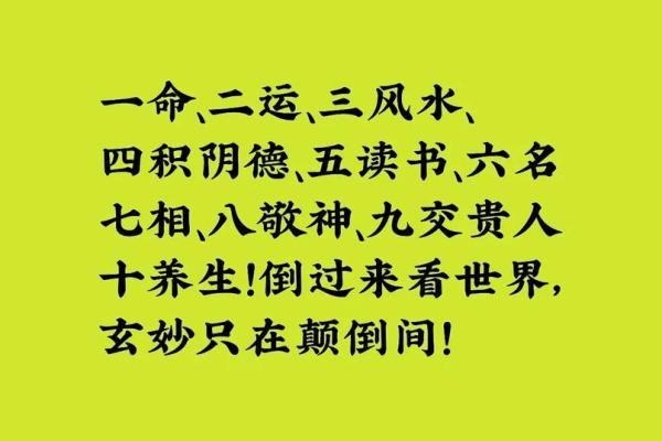 探寻命运的奥秘：一命、六命、三命与四命的深度解析