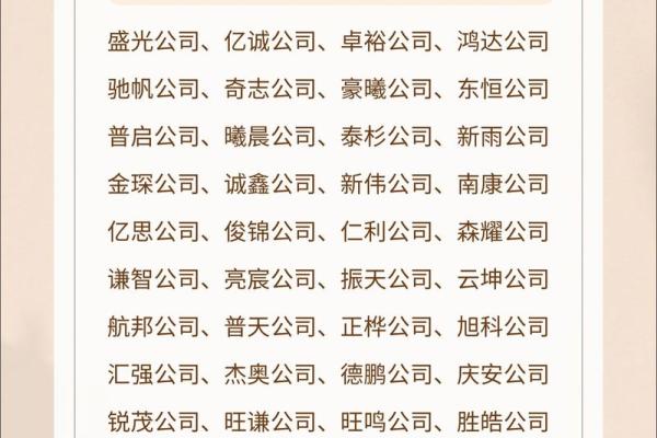 为木命之人量身打造的公司名字推荐与解读